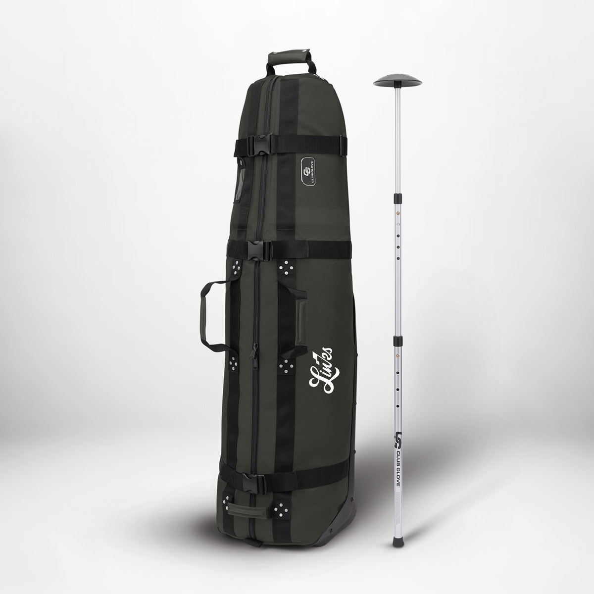 Links x Club Glove Club Traveler Bag - Black/Grey
