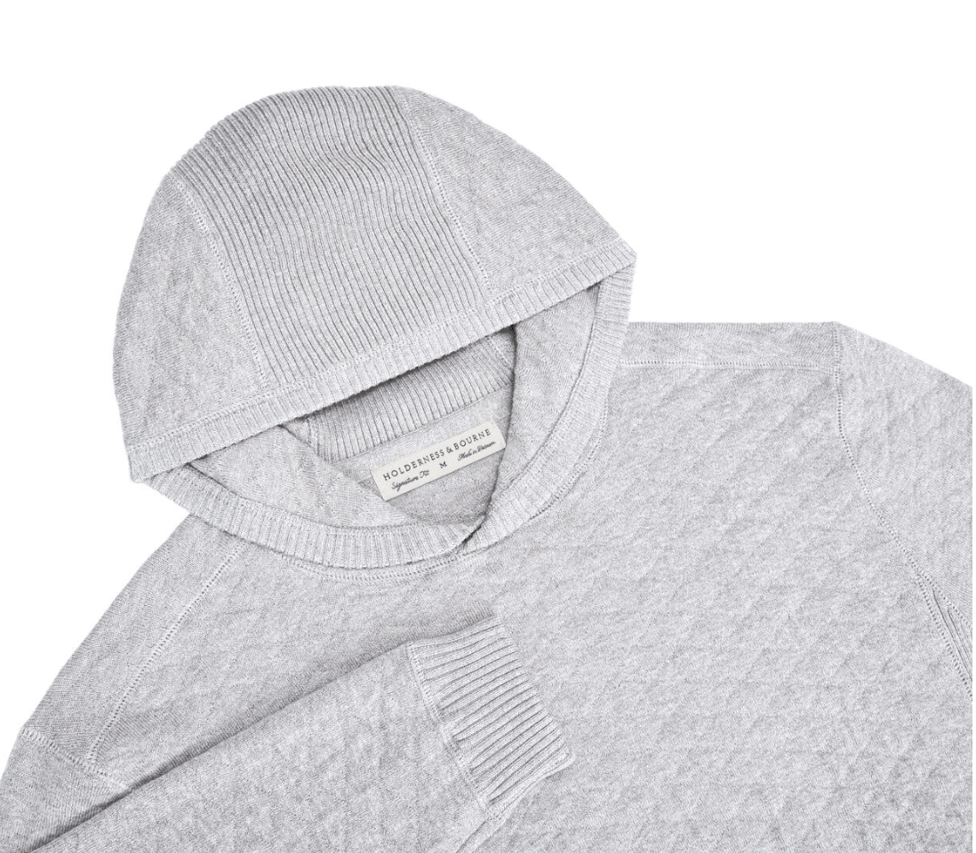 H&B - Wallace Hoodie (Spey Bay logo) - Heathered Gray