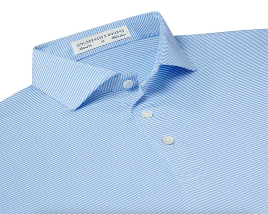H&B - Perkins Shirt (Spey Bay logo) - Vista & White