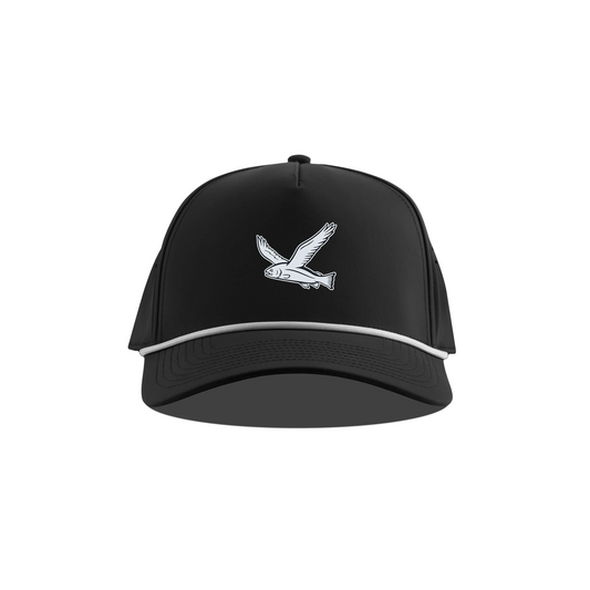 Fishbird Rope Hat - Black