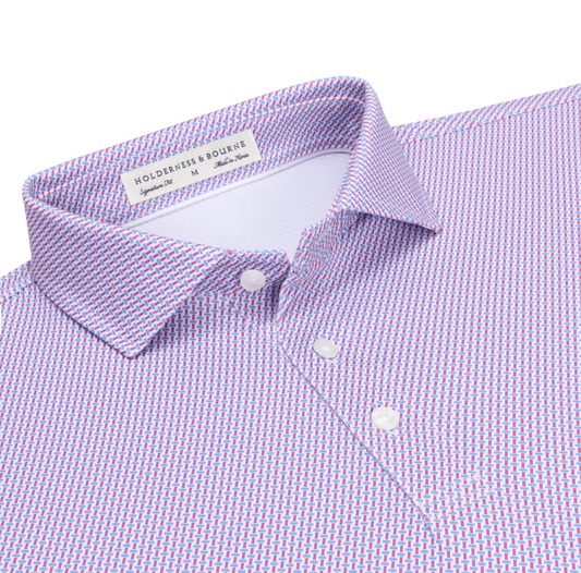 H&B - Norman Shirt - Cabernet & Horizon Blue
