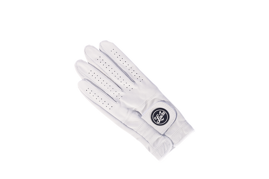 North Coast Golf Glove - White with Black Logo