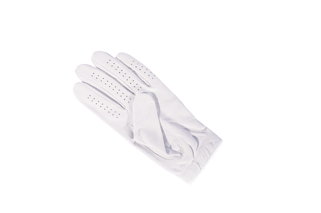 North Coast Golf Glove - White with Black Logo